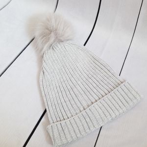 Hatattack knit hat with Pom Pom